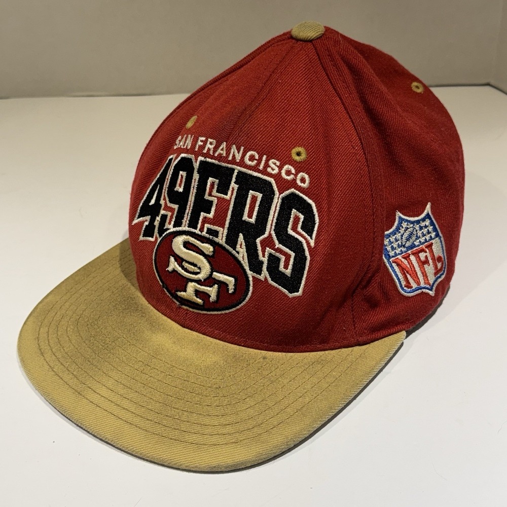 Vintage San Francisco 49ers Mitchell & Ness Snapback Cap Hat NFL Official *flaw